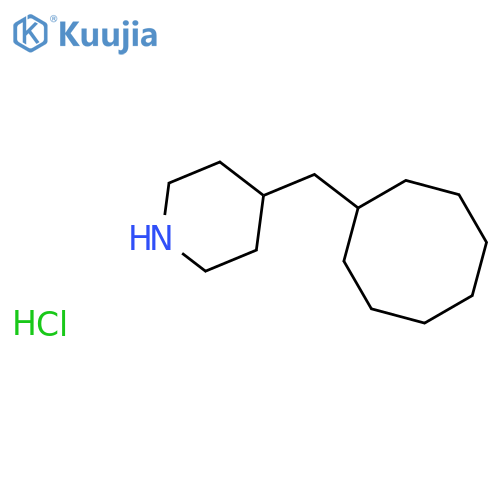 4-(Cyclooctylmethyl)piperidine hydrochloride structure
