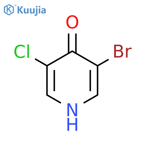 3-Bromo-5-chloropyridin-4-OL structure