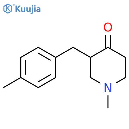1-Methyl-3-(4-methylbenzyl)piperidin-4-one structure