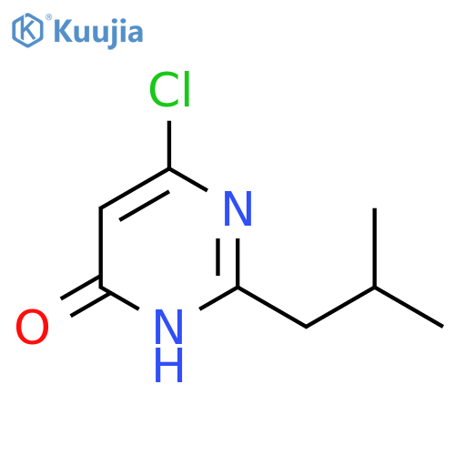6-Chloro-2-isobutylpyrimidin-4-ol structure