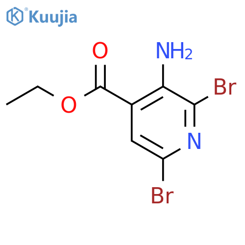Ethyl 3-amino-2,6-dibromoisonicotinate structure