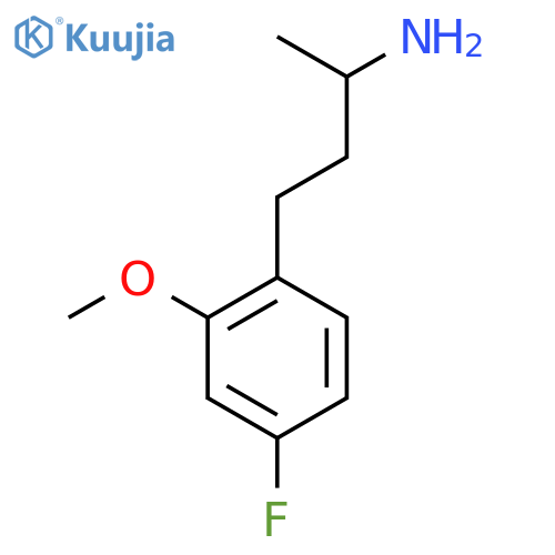 4-(4-Fluoro-2-methoxyphenyl)butan-2-amine structure
