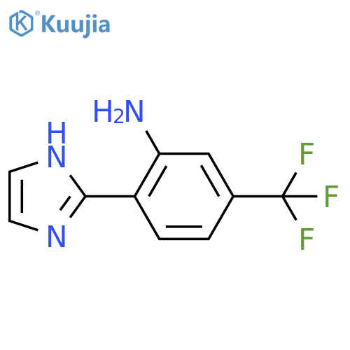 2-(1H-imidazol-2-yl)-5-trifluoromethyl-phenylamine structure
