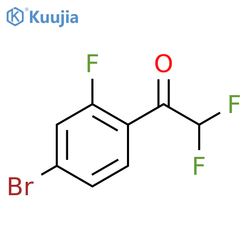 1-(4-bromo-2-fluorophenyl)-2,2-difluoroethanone structure
