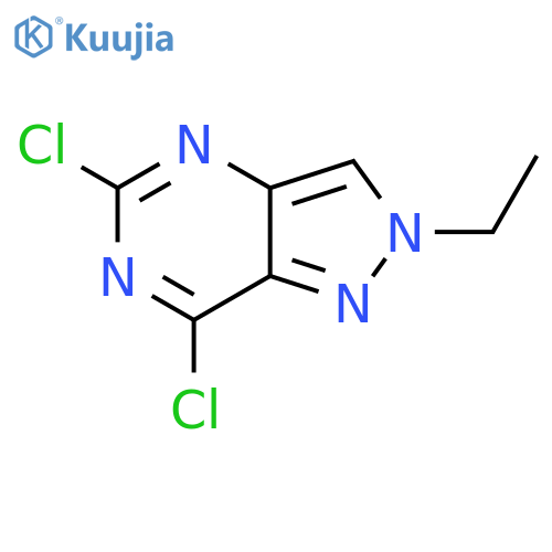 5,7-Dichloro-2-ethyl-2H-pyrazolo[4,3-d]pyrimidine structure