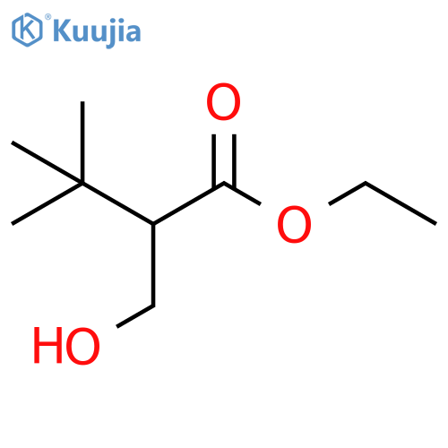 Ethyl 2-(hydroxymethyl)-3,3-dimethylbutanoate structure