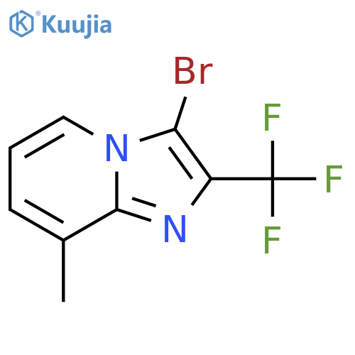 3-Bromo-8-methyl-2-(trifluoromethyl)imidazo[1,2-a]pyridine structure