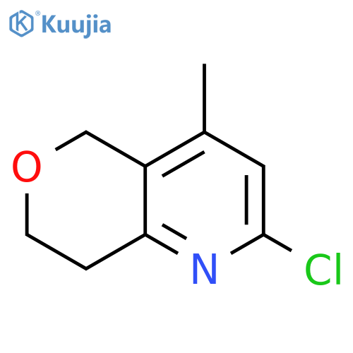 2-chloro-4-methyl-5H,7H,8H-pyrano[4,3-b]pyridine structure