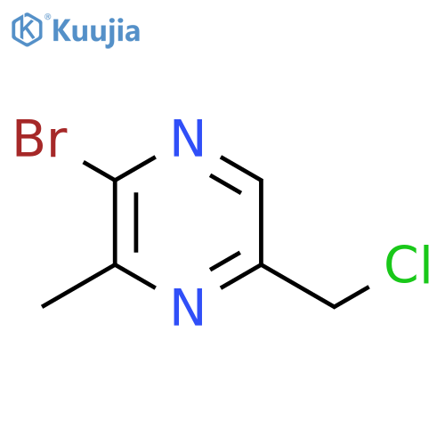2-Bromo-5-(chloromethyl)-3-methylpyrazine structure