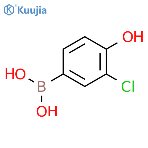 (3-chloro-4-hydroxyphenyl)boronic acid structure