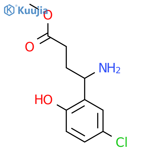 Methyl 4-amino-4-(5-chloro-2-hydroxyphenyl)butanoate structure