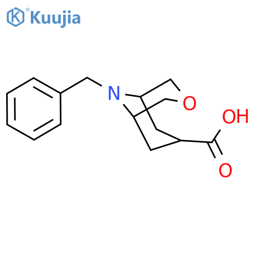 9-benzyl-3-oxa-9-azabicyclo[3.3.1]nonane-7-carboxylic acid structure