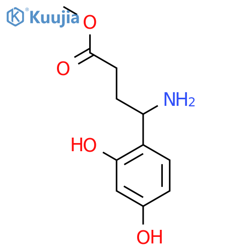 Methyl 4-amino-4-(2,4-dihydroxyphenyl)butanoate structure