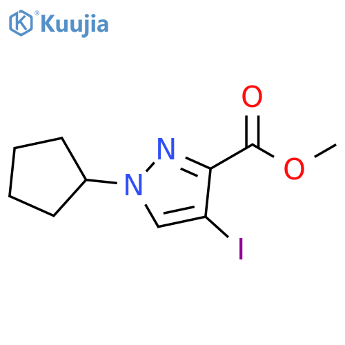 methyl 1-cyclopentyl-4-iodo-1H-pyrazole-3-carboxylate structure