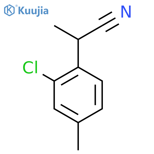 2-(2-Chloro-4-methylphenyl)propanenitrile structure