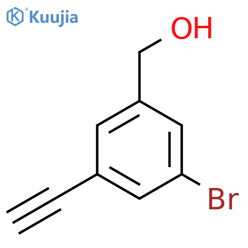 (3-Bromo-5-ethynylphenyl)methanol structure