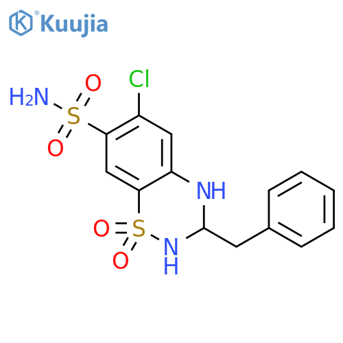 Benzylhydrochlorothiazide structure