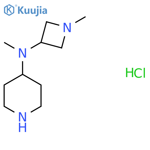 N-Methyl-N-(1-methylazetidin-3-yl)piperidin-4-amine hydrochloride structure