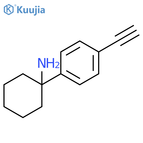 1-(4-Ethynylphenyl)cyclohexanamine structure