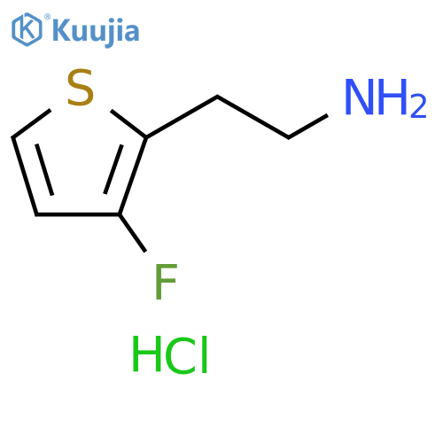 2-Thiopheneethanamine, 3-fluoro-, hydrochloride (1:1) structure