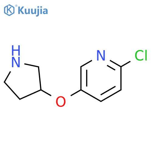 2-chloro-5-(pyrrolidin-3-yloxy)pyridine structure