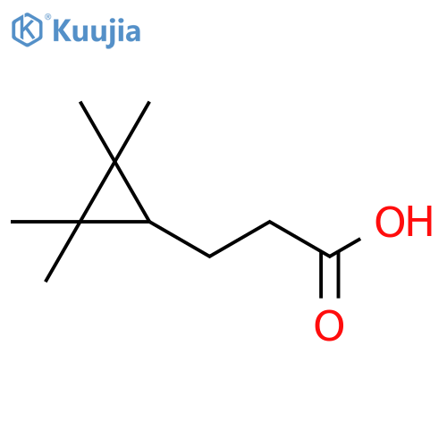 Cyclopropanepropanoic acid, 2,2,3,3-tetramethyl- structure