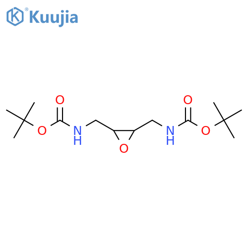 tert-butyl N-{[3-({[(tert-butoxy)carbonyl]amino}methyl)oxiran-2-yl]methyl}carbamate structure