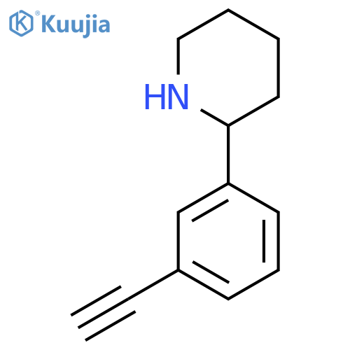 2-(3-Ethynylphenyl)piperidine structure