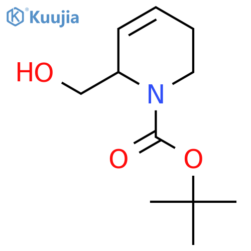 Tert-butyl 6-(hydroxymethyl)-1,2,3,6-tetrahydropyridine-1-carboxylate structure