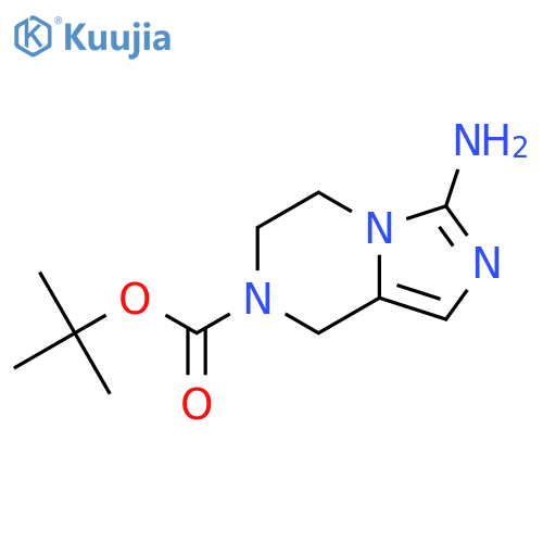 tert-butyl 3-amino-5H,6H,7H,8H-imidazo[1,5-a]pyrazine-7-carboxylate structure