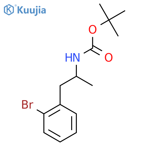 tert-butyl N-[1-(2-bromophenyl)propan-2-yl]carbamate structure
