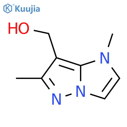 (1,6-dimethyl-1H-imidazo[1,2-b]pyrazol-7-yl)methanol structure