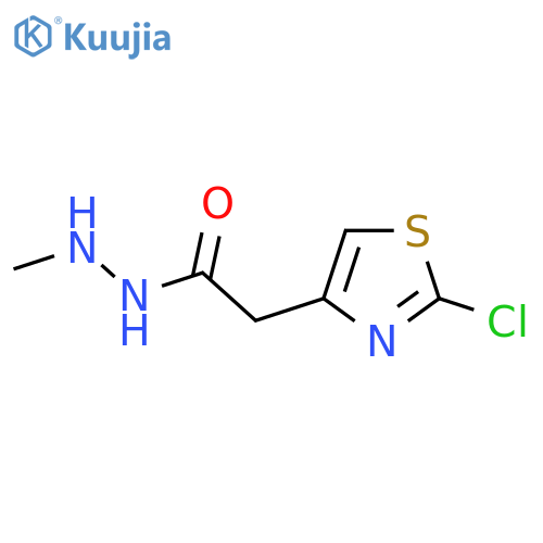 2-(2-chloro-1,3-thiazol-4-yl)-N'-methylacetohydrazide structure