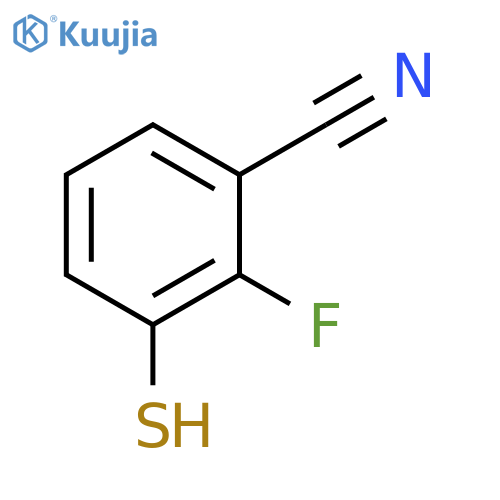 Benzonitrile, 2-fluoro-3-mercapto- structure