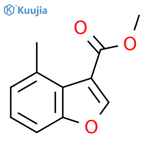 Methyl 4-methyl-1-benzofuran-3-carboxylate structure