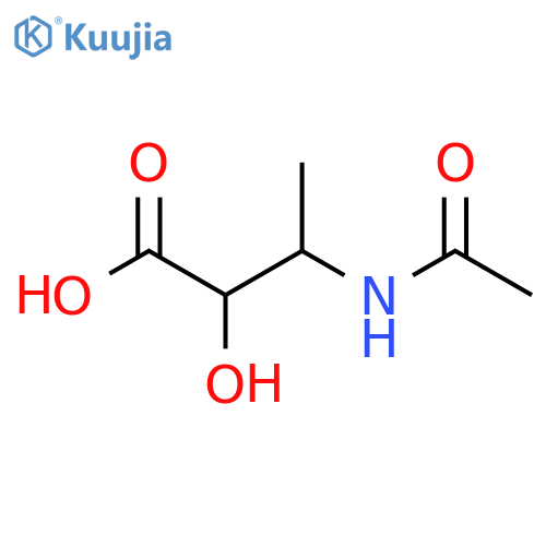 3-Acetamido-2-hydroxybutanoic acid structure