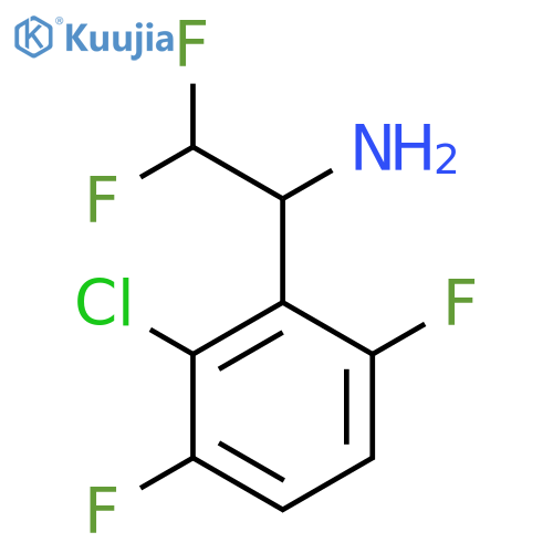 1-(2-Chloro-3,6-difluorophenyl)-2,2-difluoroethan-1-amine structure