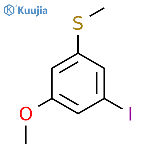 (3-Iodo-5-methoxyphenyl)(methyl)sulfane structure