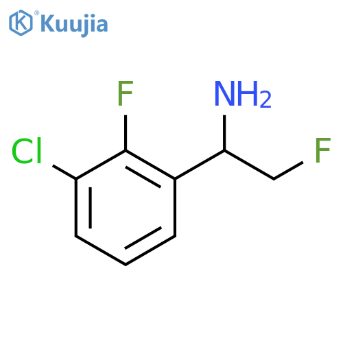 Benzenemethanamine, 3-chloro-2-fluoro-α-(fluoromethyl)- structure