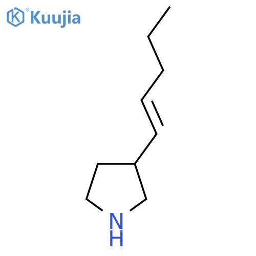 3-(Pent-1-en-1-yl)pyrrolidine structure