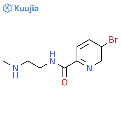 5-bromo-N-[2-(methylamino)ethyl]pyridine-2-carboxamide structure