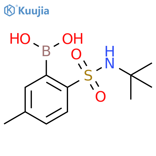2-(t-Butylsulfamoyl)-5-methylphenylboronic acid structure