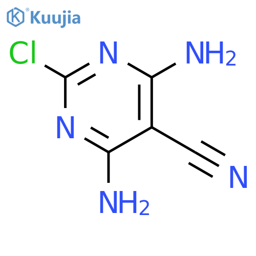 4,6-Diamino-2-chloro-5-pyrimidinecarbonitrile structure
