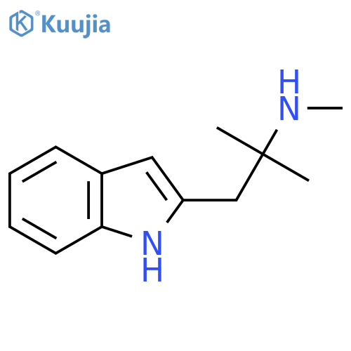 [1-(1H-indol-2-yl)-2-methylpropan-2-yl](methyl)amine structure