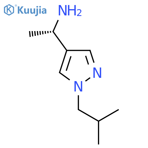 (1s)-1-[1-(2-Methylpropyl)-1h-pyrazol-4-yl]ethan-1-amine structure