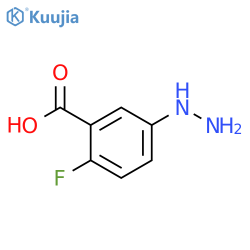 2-Fluoro-5-hydrazinylbenzoic acid structure