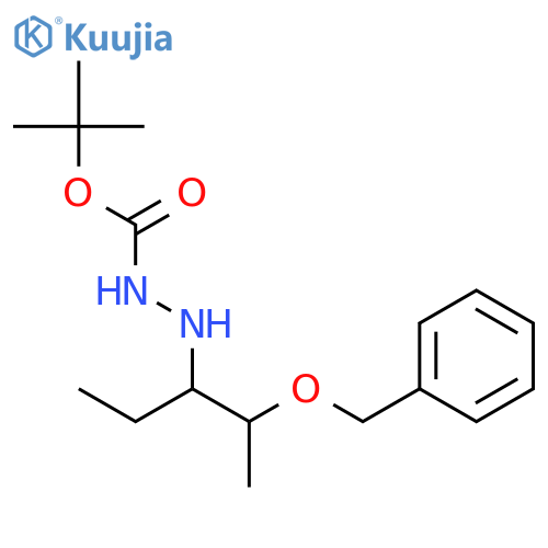 S-(R*,R*)-2-1-ethyl-2-(phenylmethoxy)propyl-1,1-dimethylethyl Ester Hydrazinecarboxylic Acid structure