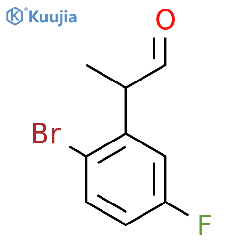 2-(2-Bromo-5-fluorophenyl)propanal structure