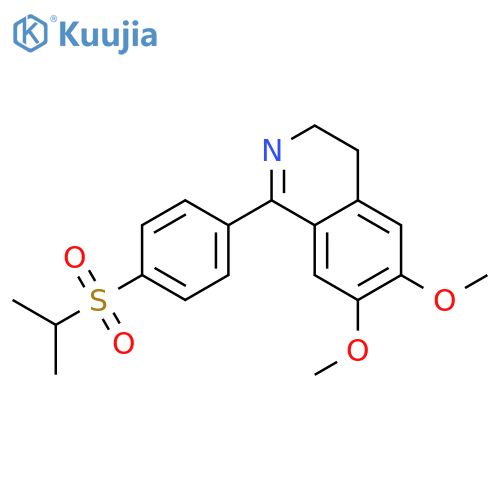 6,7-dimethoxy-1-[4-(propan-2-ylsulfonyl)phenyl]-3,4-dihydroisoquinoline structure