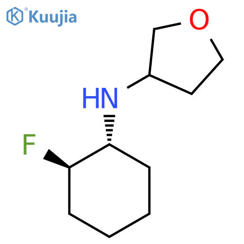 N-[(1R,2R)-2-Fluorocyclohexyl]oxolan-3-amine structure